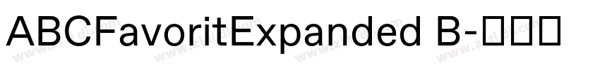 ABCFavoritExpanded B字体转换